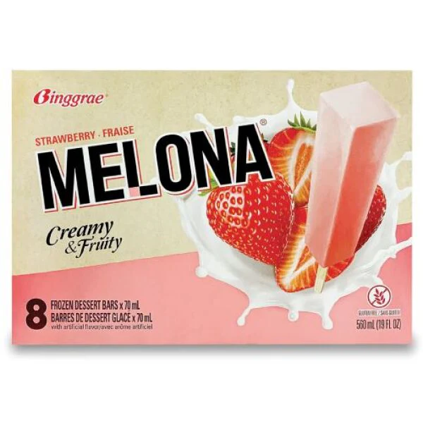 Binggrae Melona Strawberry Flavor 70ml*8PC