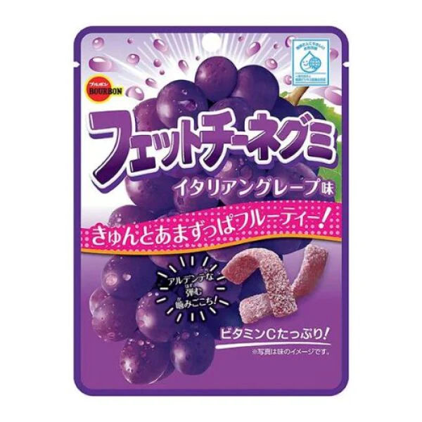 BOURBON Fettuccine Gummy (Grape Flavor) 50g