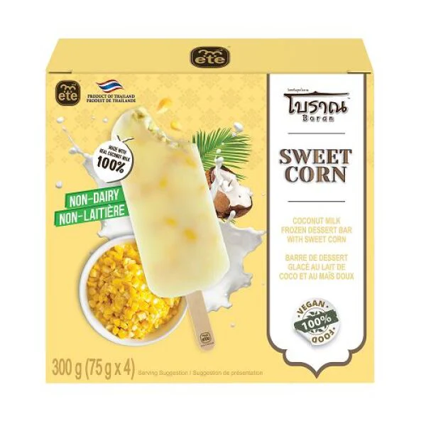 ETE Coconut Milk Frozen Dessert Bar with Sweet Corn 4pcs