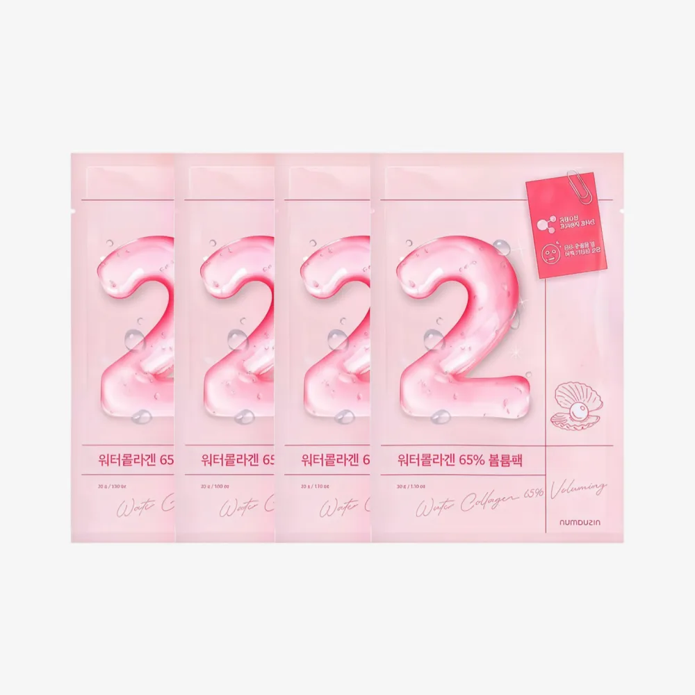 NUMBUZIN NO. 2 Water Collagen 65% Voluming Sheet Mask 4pcs
