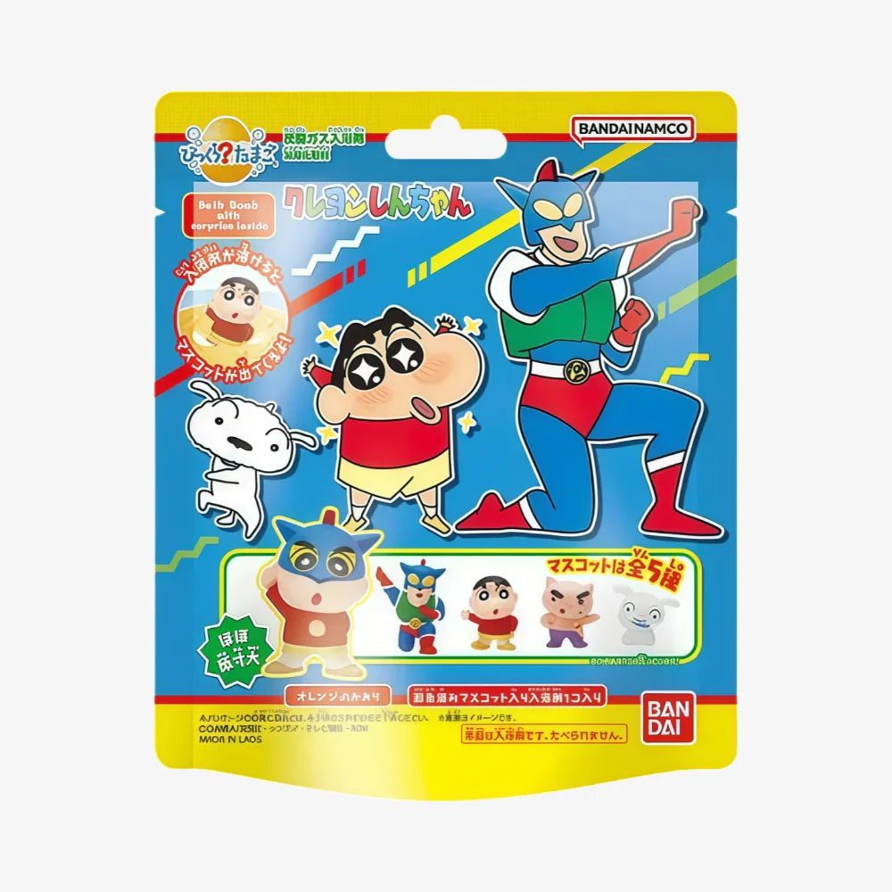 BANDAI Bath Ball With Toy Crayon Shin Chan Blue