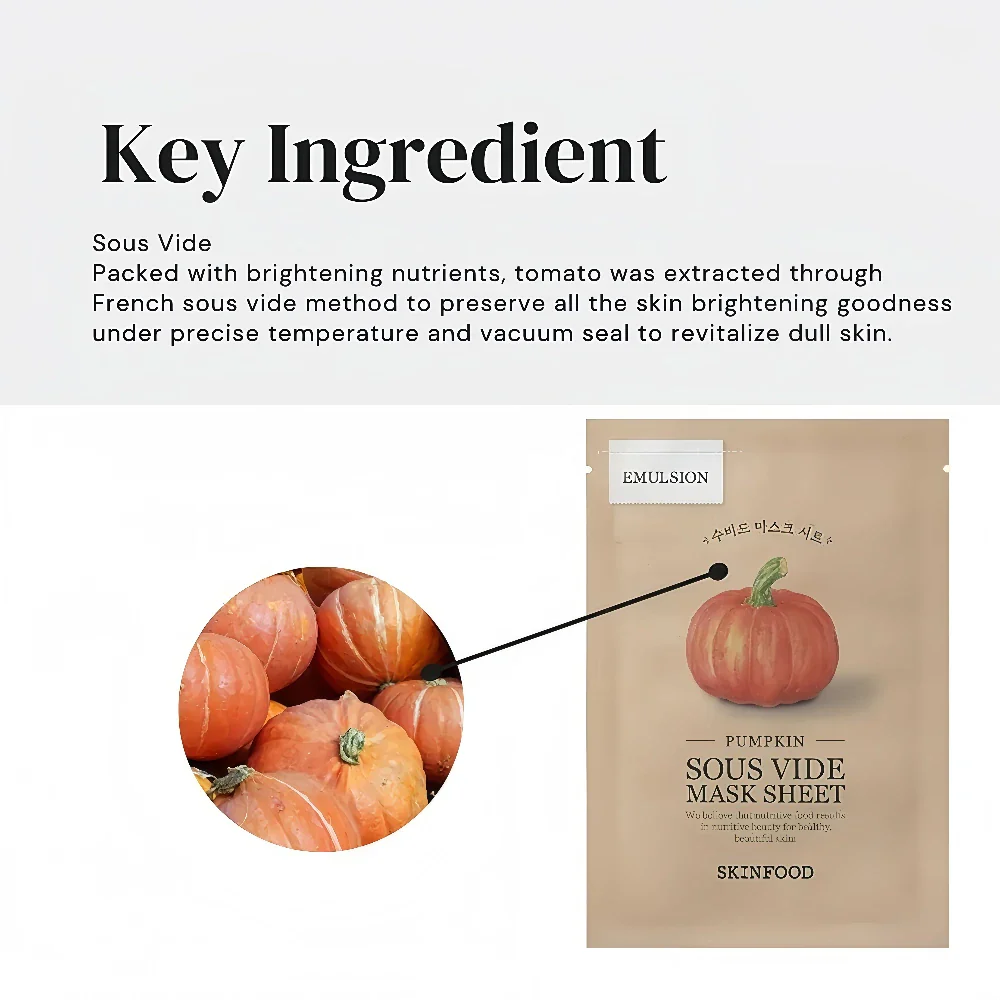 SKINFOOD Pumpkin Sous Vide Mask Sheet (10)