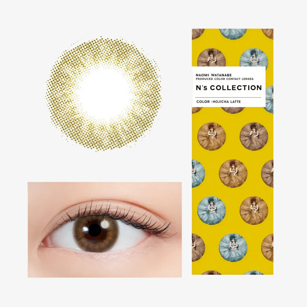 N's COLLECTION Daily Contact Lens (Hojicha Latte) (10 Lenses) -3.00