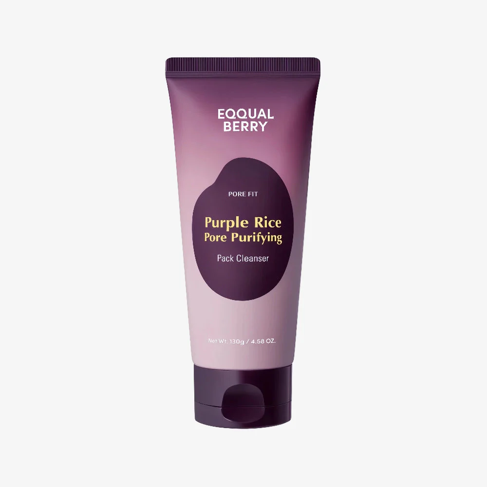 EQQUALBERRY Purple Rice Pore Purifying Pack Cleanser 130g