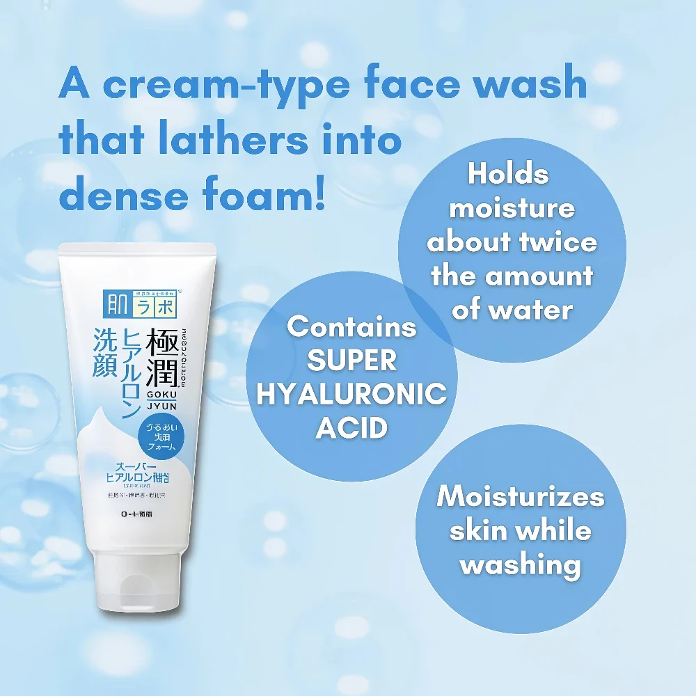 ROHTO Hada Labo Hyaluronic Acid Face Wash 100g