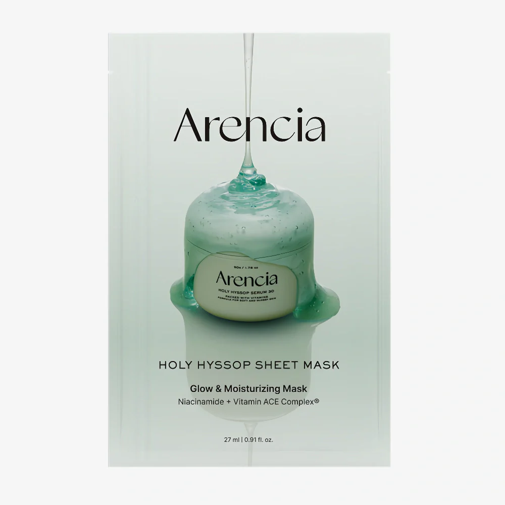 ARENCIA Holy Hyssop Sheet Mask 27ml x 1