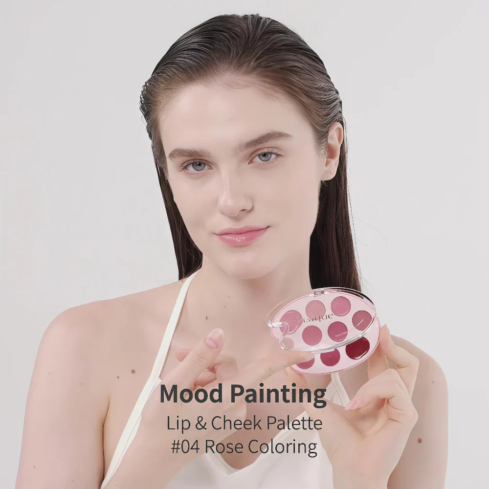 DASIQUE ++ Mood Painting Lip & Cheek Palette 04 Rose Coloring