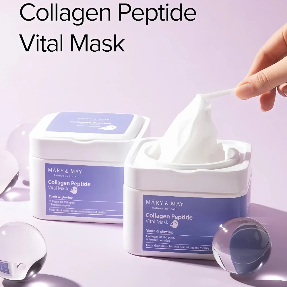MARY & MAY Collagen Peptide Vital Mask 30pcs