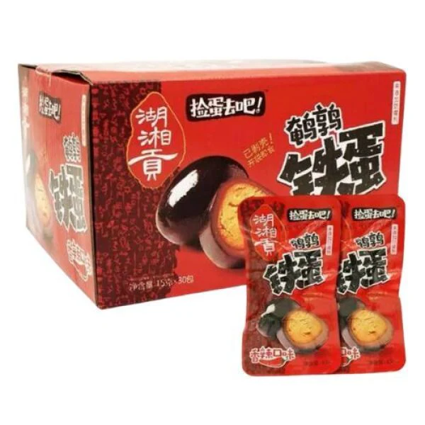 HUXIANGGONG Spicy Quail Eggs 30bags 450g