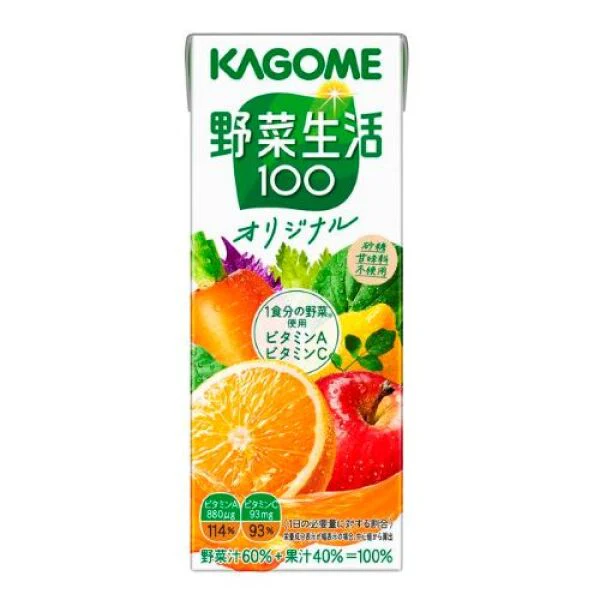 KAGOME 100 Mixed Vegetable & Fruit Drink 200ml
