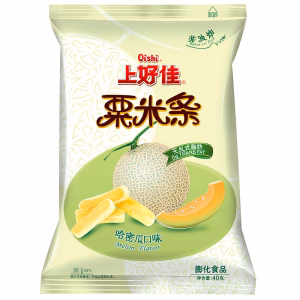 OISHI Corn Curls (Melon Flavor) 40g