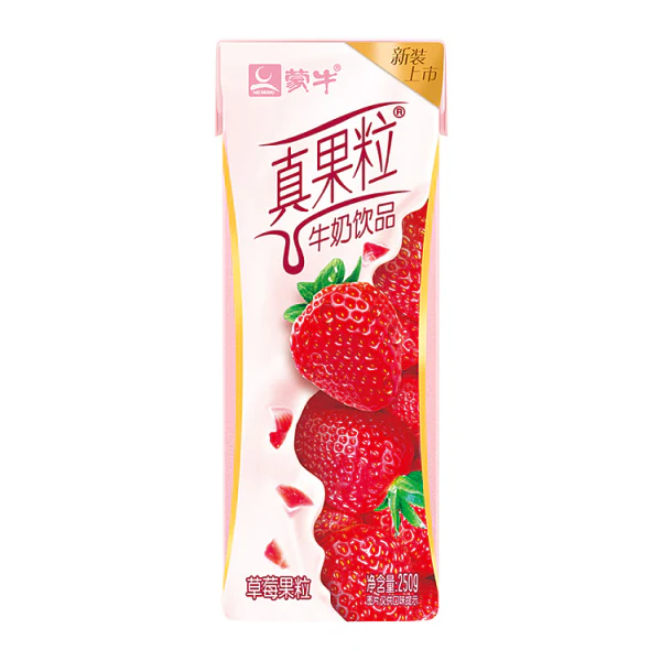 Mengniu Fruit Milk Drink (Strawberry Flavor) 250ml