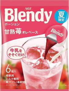 AGF BLENDY Potion Concentrated Ripe Strawberry 6 pack