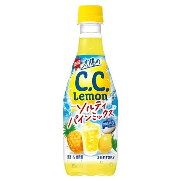 SUNTORY C.C. Lemon Pineapple Soft Drink 420ml