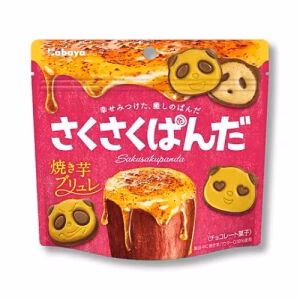 KABAYA Saku Saku Panda Chocolate Cookies Sweet Potato Flavor 38g