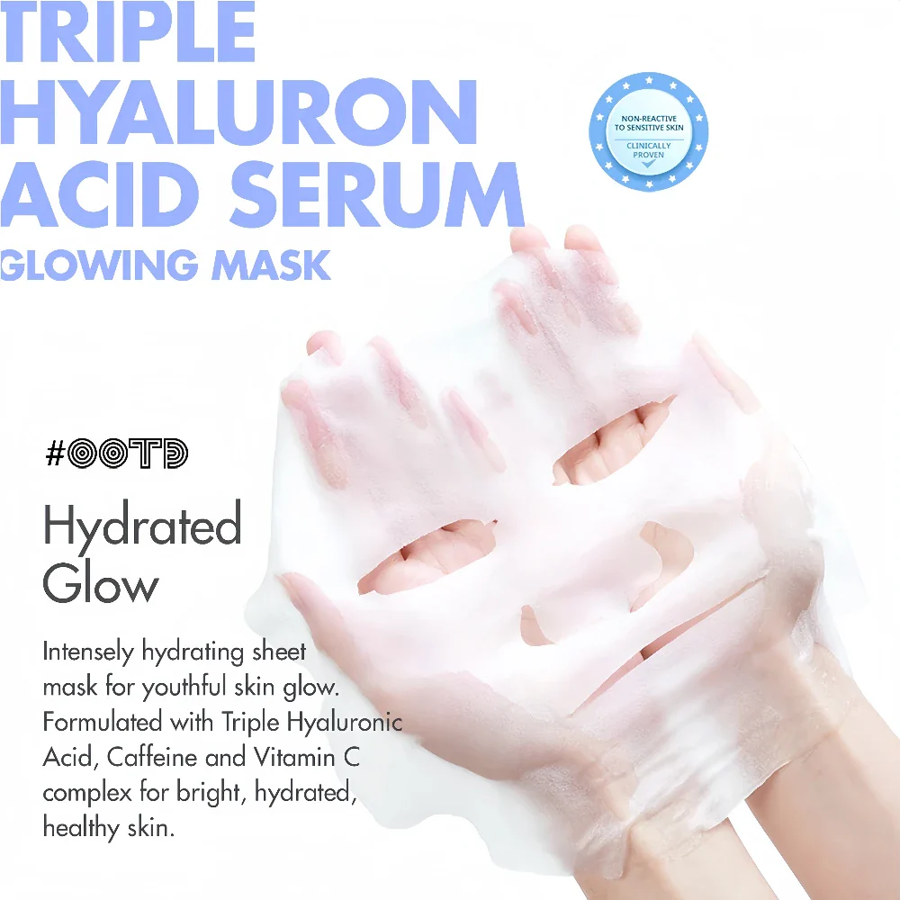 OOTD Triple Hyaluron Acid Serum Glowing Mask (1)