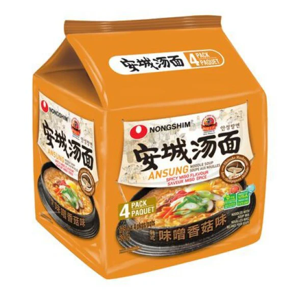 NONGSHIM V-Ansungtang-Myun 4 Pack
