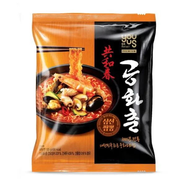 GSR Gonghwachun JJAMBBONG (Spicy seafood noodles) MultiPack 160G