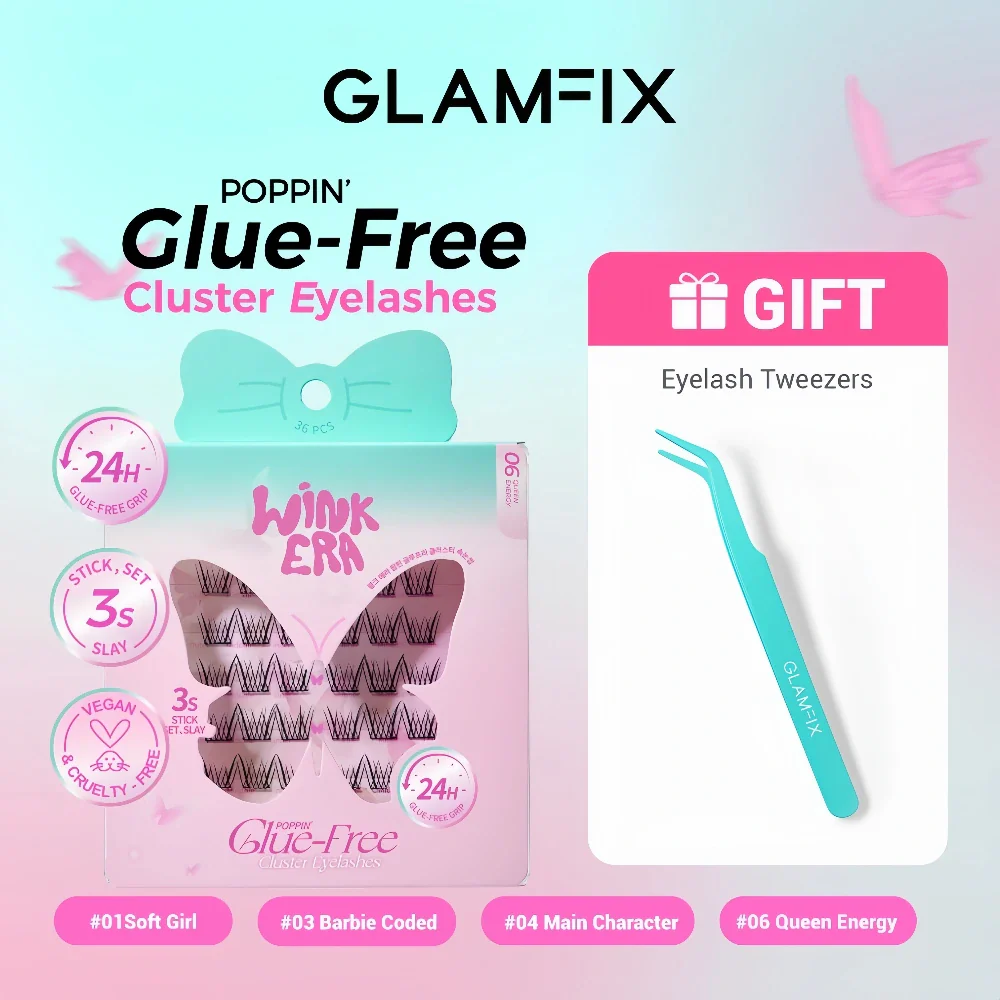MG Glue-Free Individual Cluster Lashes - Feather Fan