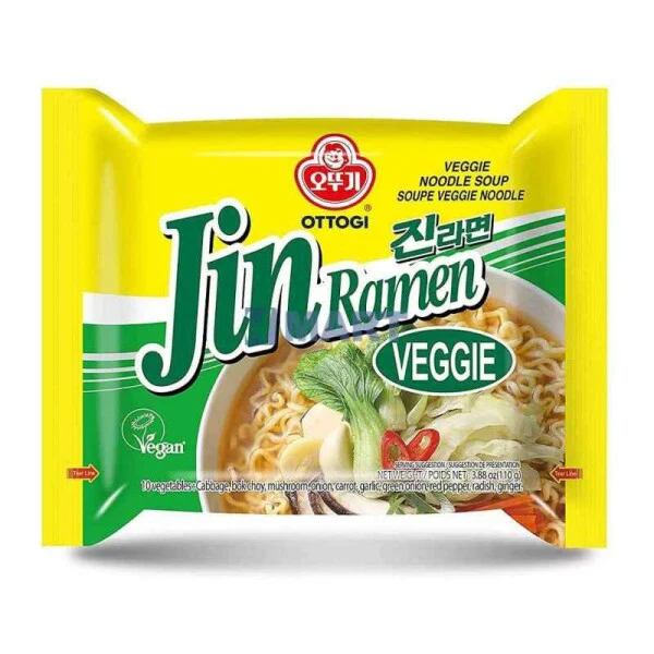 OTTOGI 110G JIN RAMEN - VEGGIE NOODLE SOUP (VEGAN)