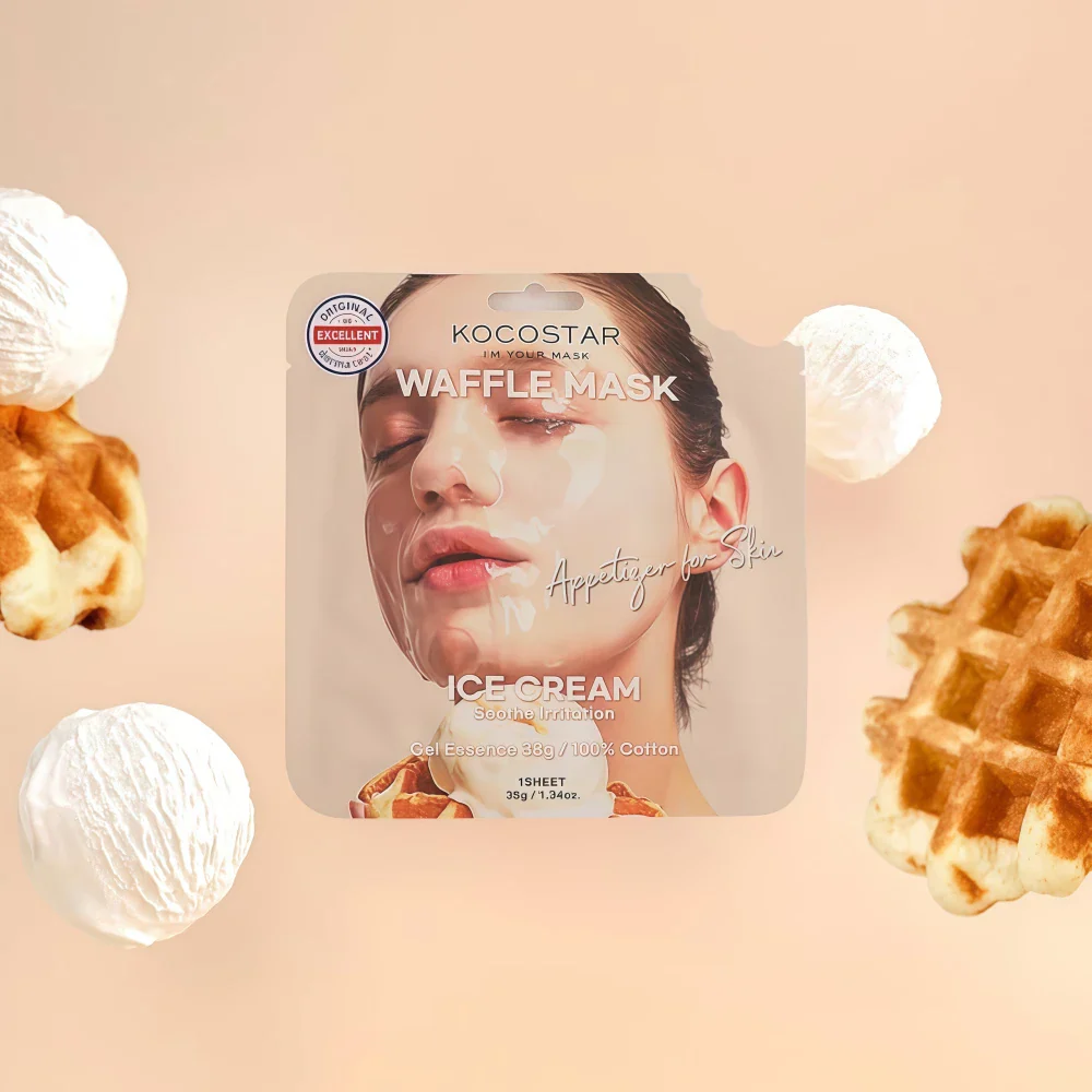 KOCOSTAR Waffle Mask Ice Cream