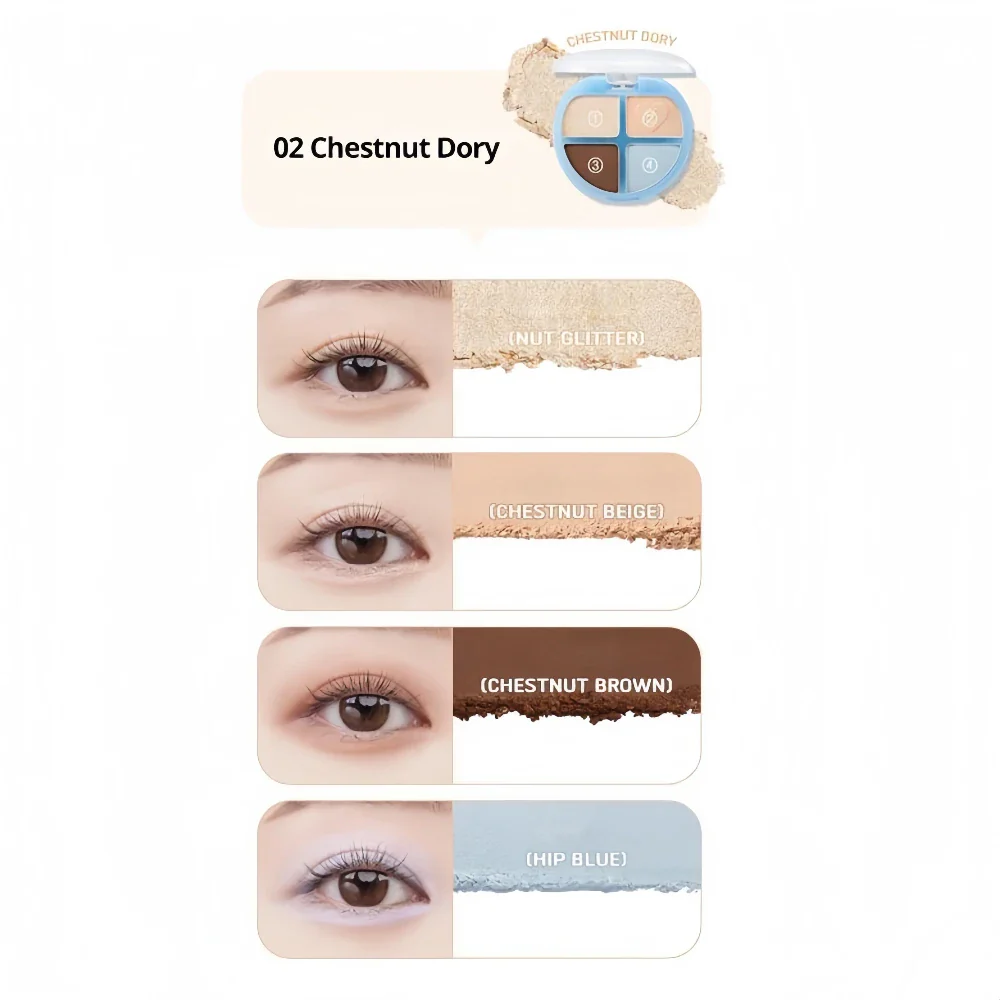 COLORGRAM Tintin Dory Eyeshadow Palette 02 Chestnut Dory