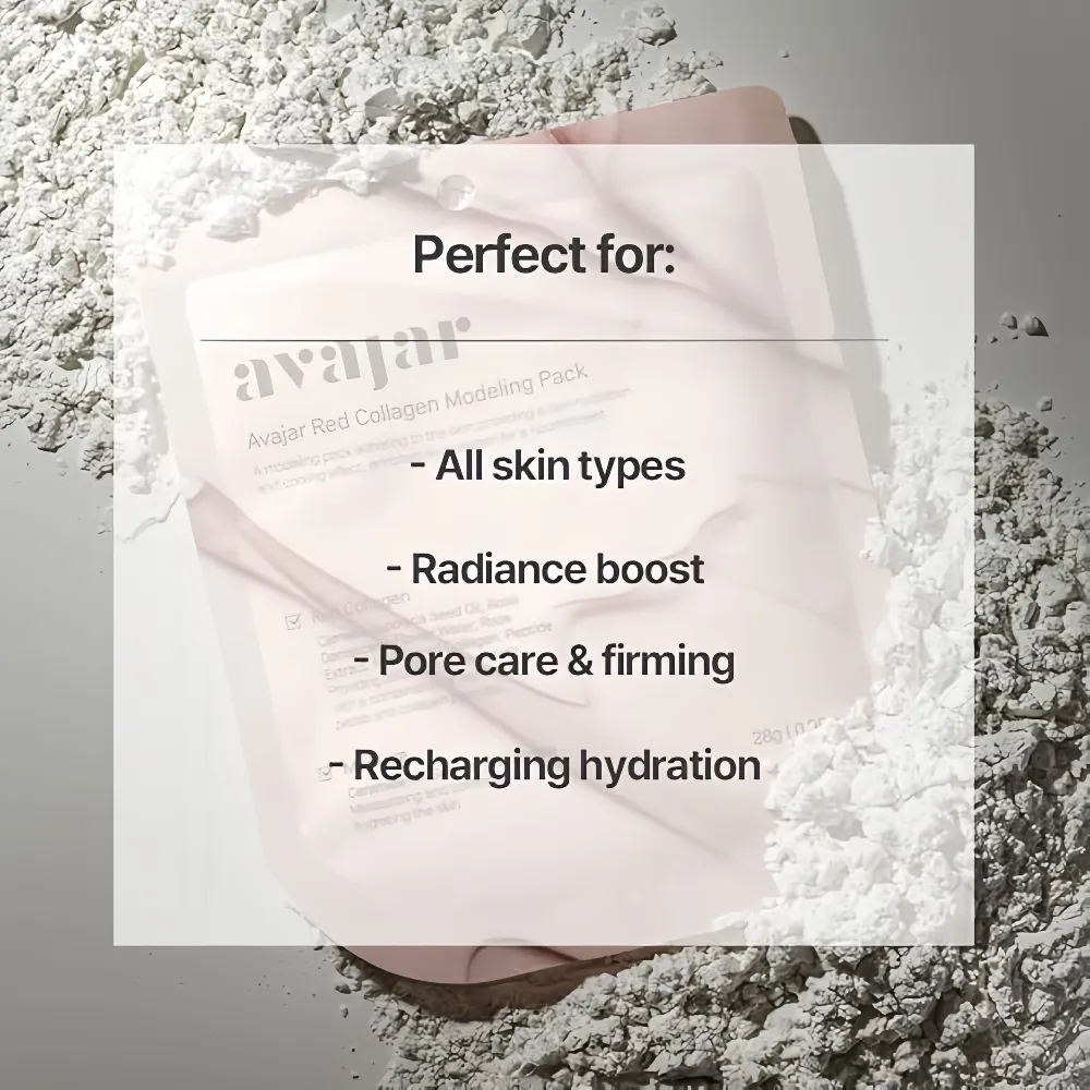 AVAJAR Rose Camellia Collagen Modeling Mask 28g