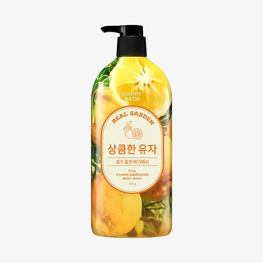 HAPPY BATH Real Garden Yuja Body Wash 900g