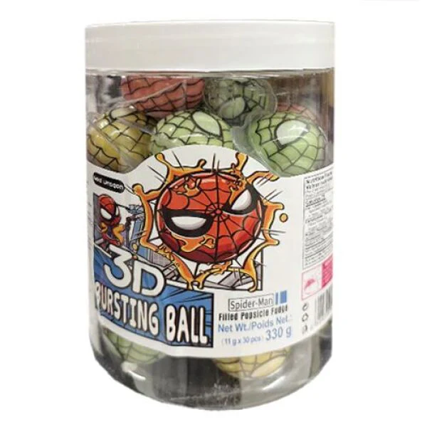 3D Bursting Ball Candy - Spider-Man 330g