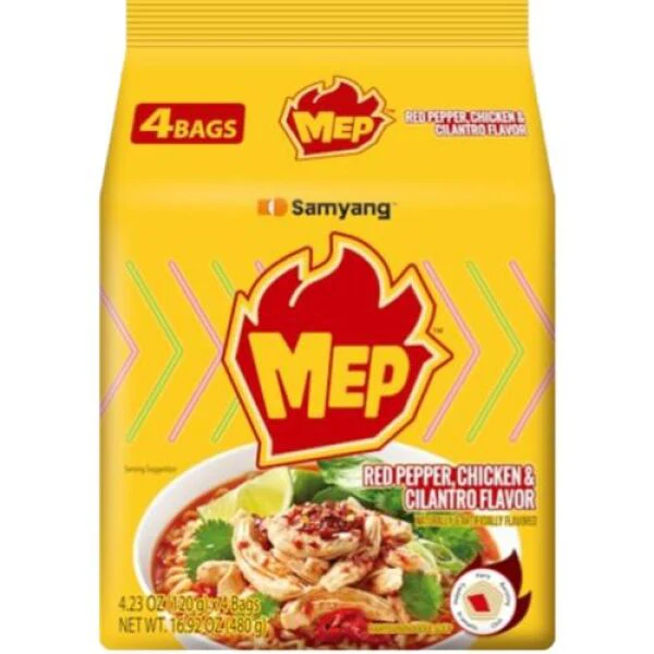 Samyang Meptang Red Pepper Chicken Ramen 120g*4