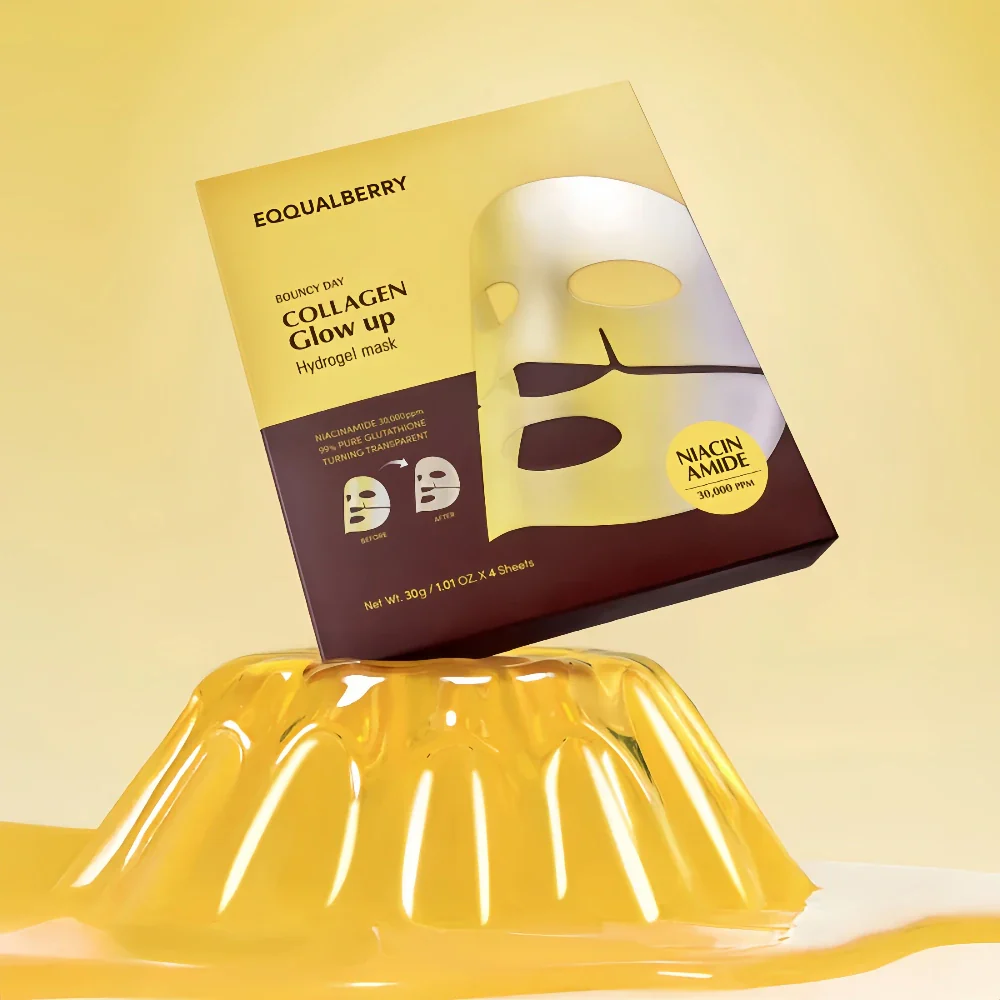EQQUALBERRY Collagen Glow Up Hydrogel Mask x1