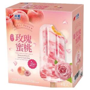 SHAOMEI Rose & Peach Ice Cream Bar 4Pcs