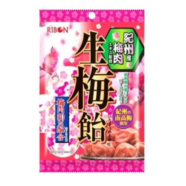 Ribon Kishu Raw Plum Filled Candy 54g