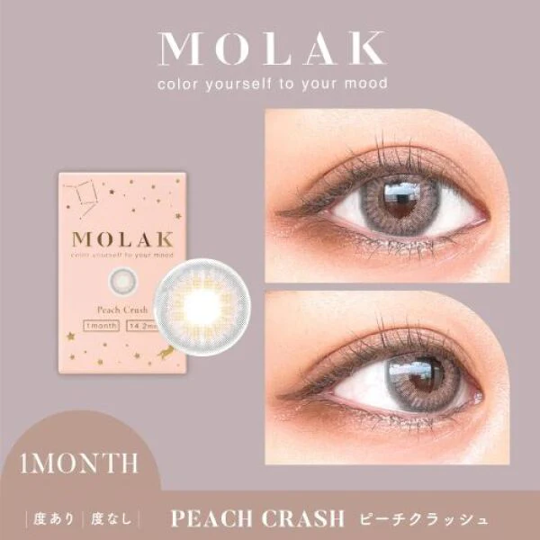 MOLAK Monthly Contact Lens (Peach Crush) (2 Lenses) -1.50