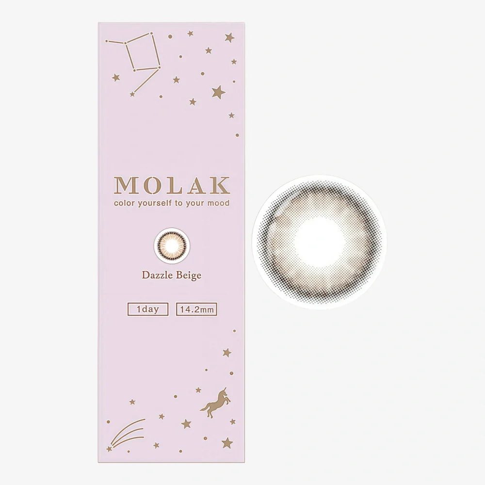 MOLAK Daily Contact Lens (Dazzle Beige) (10 Lenses) -1.50