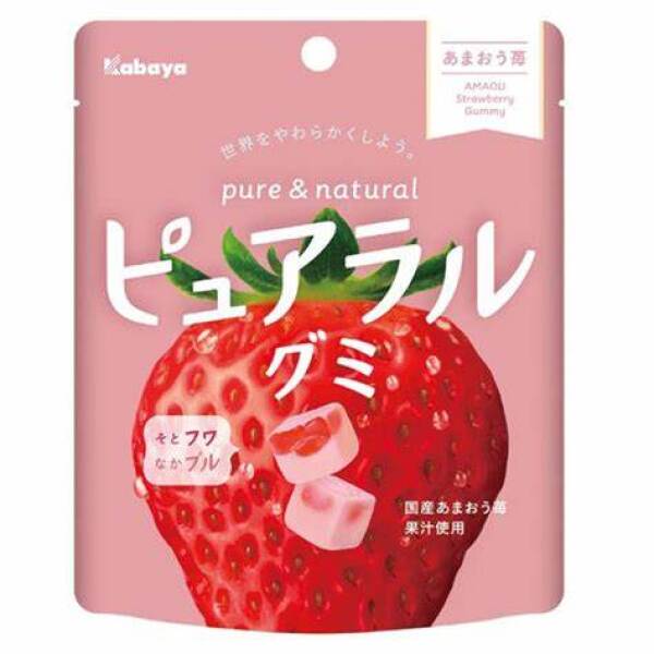KABAYA Pure & Natural Gummy Strawberry Flavor 58g