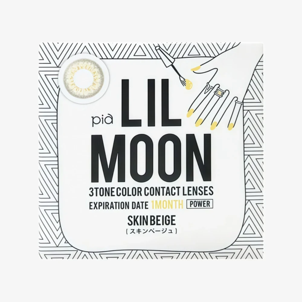 LIL MOON Monthly Contact Lens (Skin Beige) (1 Lens) -2.00
