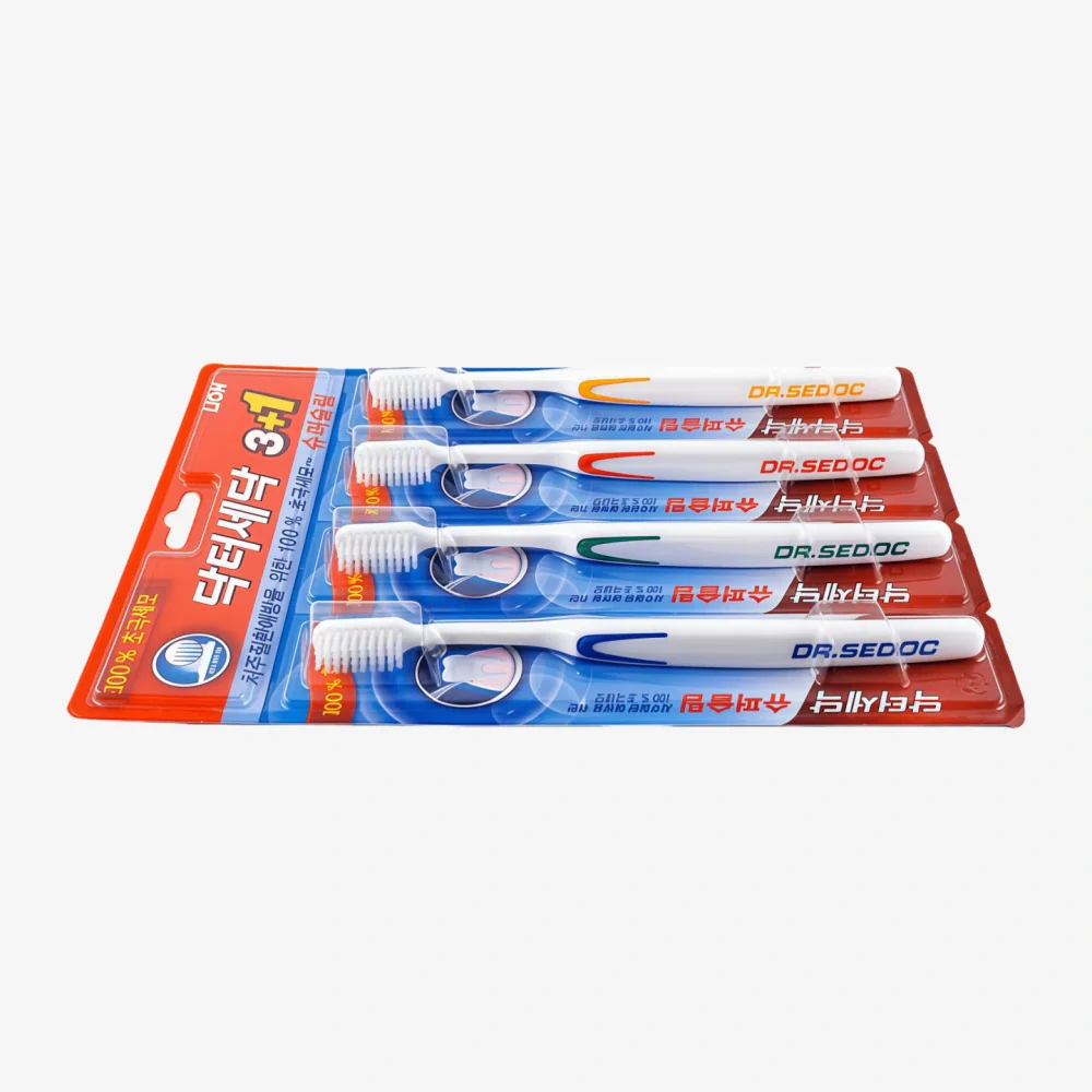 LION Dr Sedoc Super Slim Toothbrush 3+1