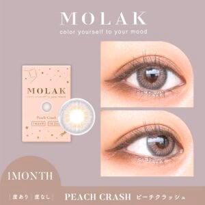 MOLAK Monthly Contact Lens (Peach Crush) (2 Lenses) -2.75