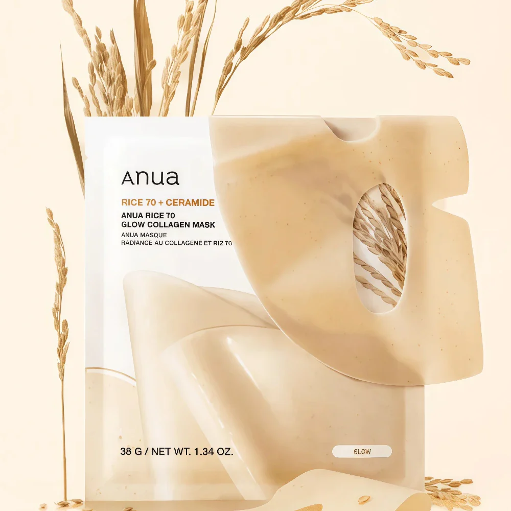 Anua Rice 70 Glow Collagen Mask 1pc