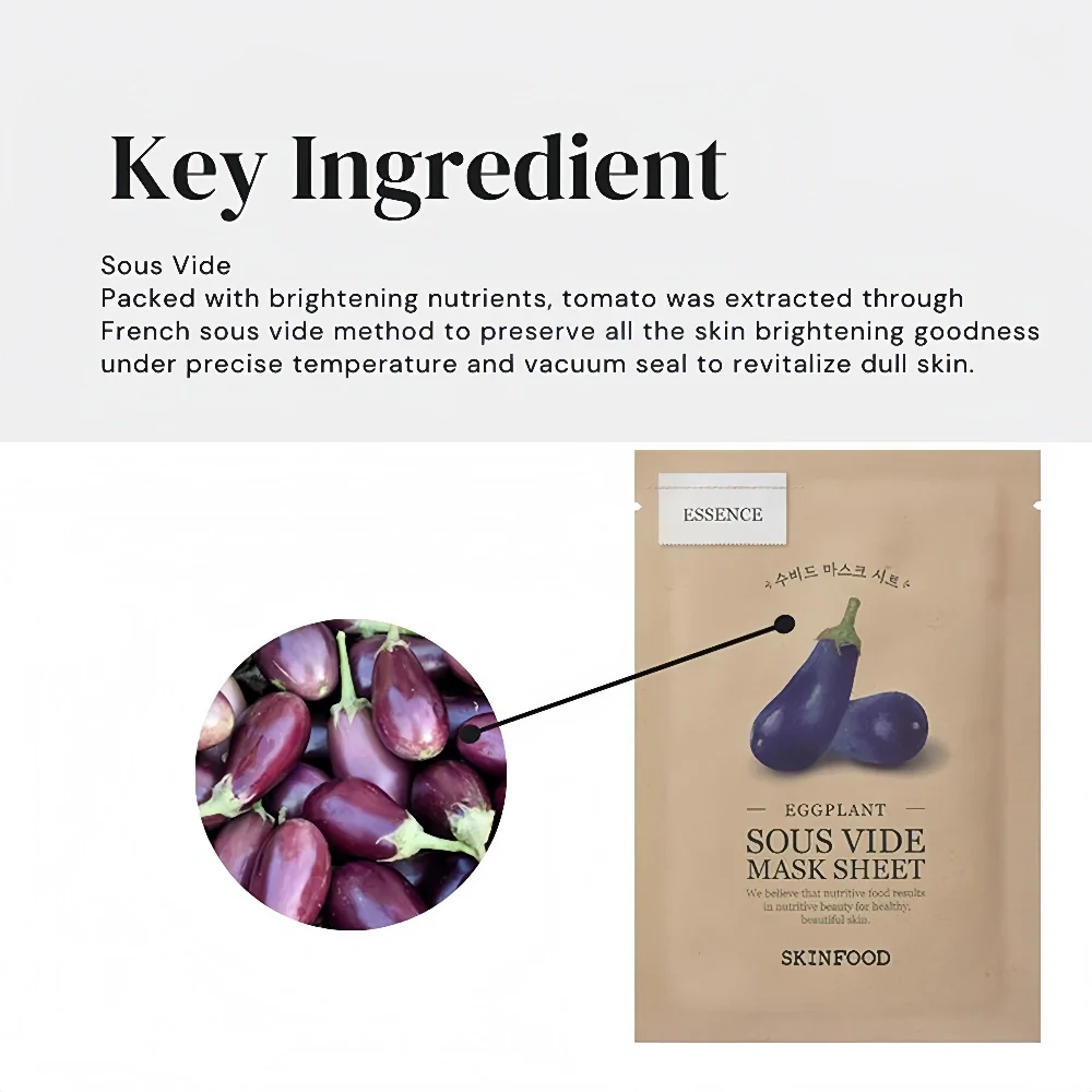 SKINFOOD Eggplant Sous Vide Mask Sheet (1)