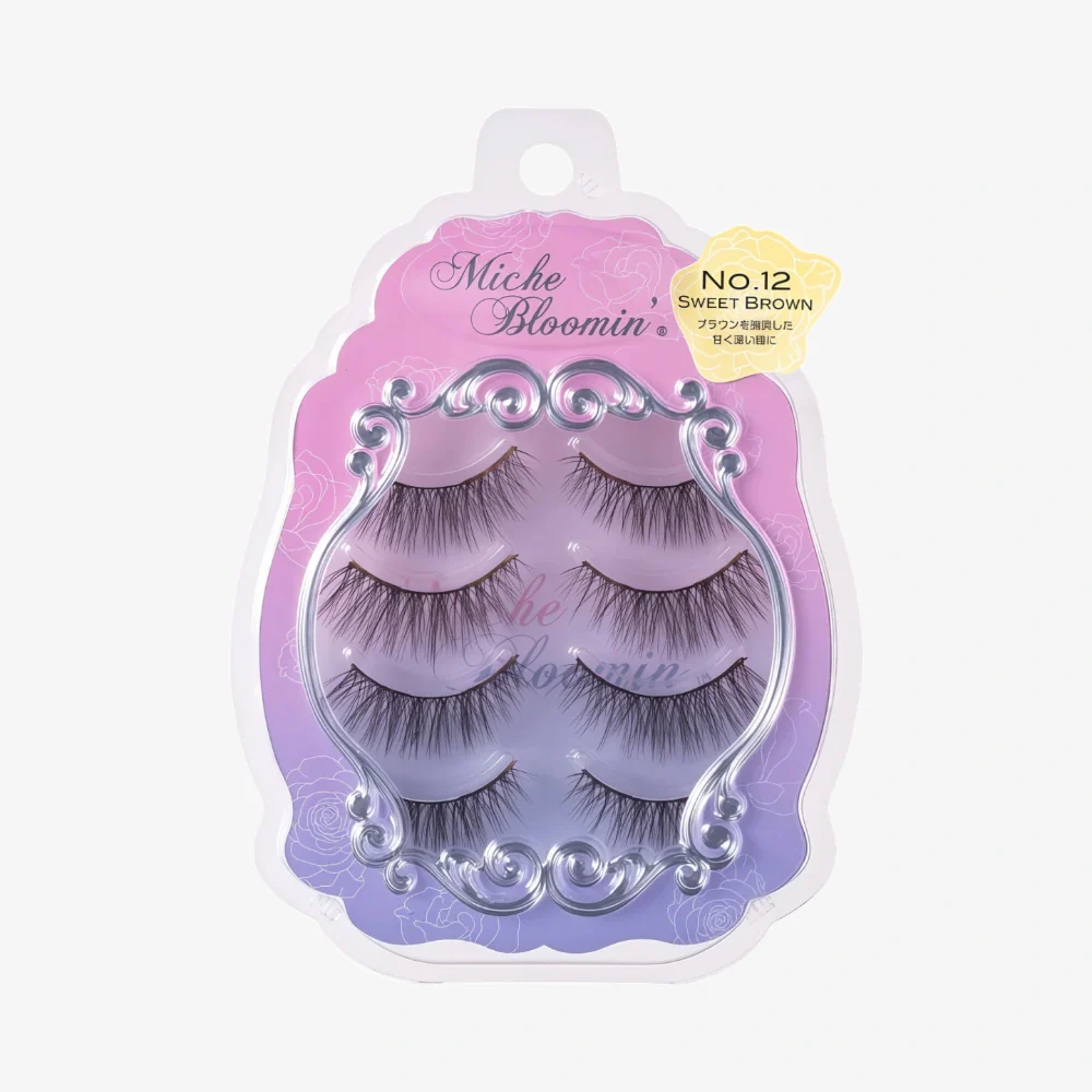 MICHE BLOOMIN False Eyelash NO 12 Sweet Beown 4 Pairs