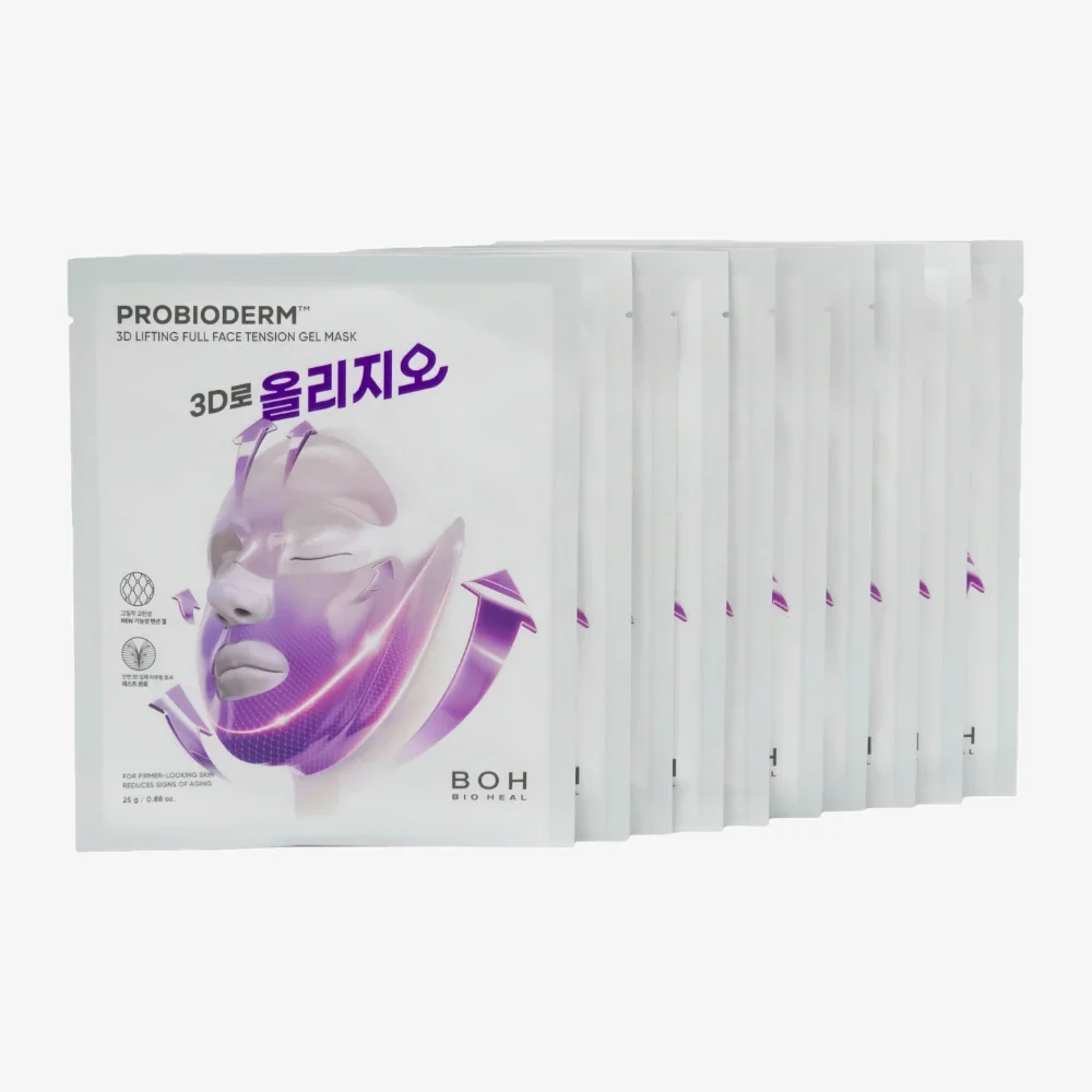 BIOHEAL BOH Probioderm 3D Lifting Full Face Tension Gel Mask 10pcs