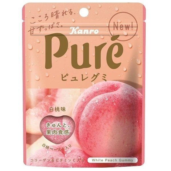 Kanro Pure Gummy (White Peach)