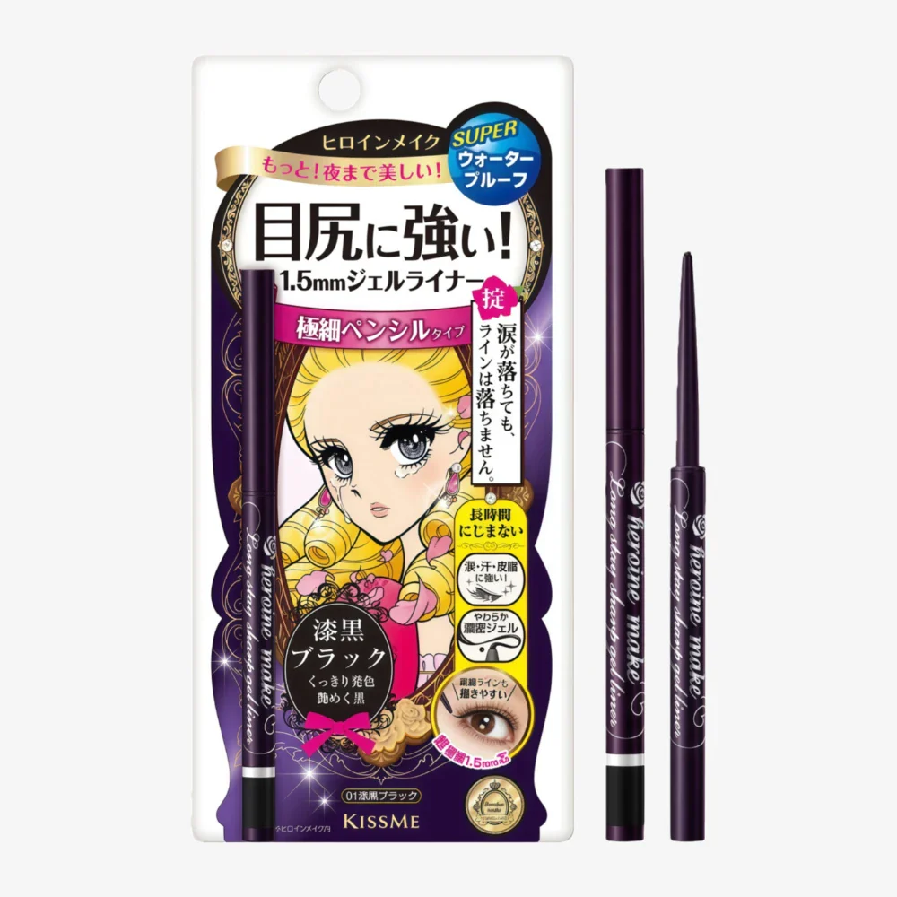 KISS ME Heroine Make Long Stay Sharp Gel Liner #01 Black