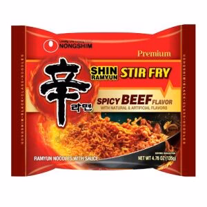NONGSHIM Stir Fry Shin Ramen Spicy Beef Flavor 1pc