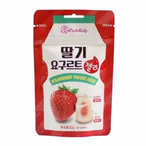 PINKROLY Filled Gummies (Strawberry&Yogurt Flavor) 50g