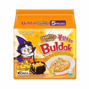 SAMYANG Buldak Hot Chicken Ramen Quattro Cheese Flavor (5 Bags)