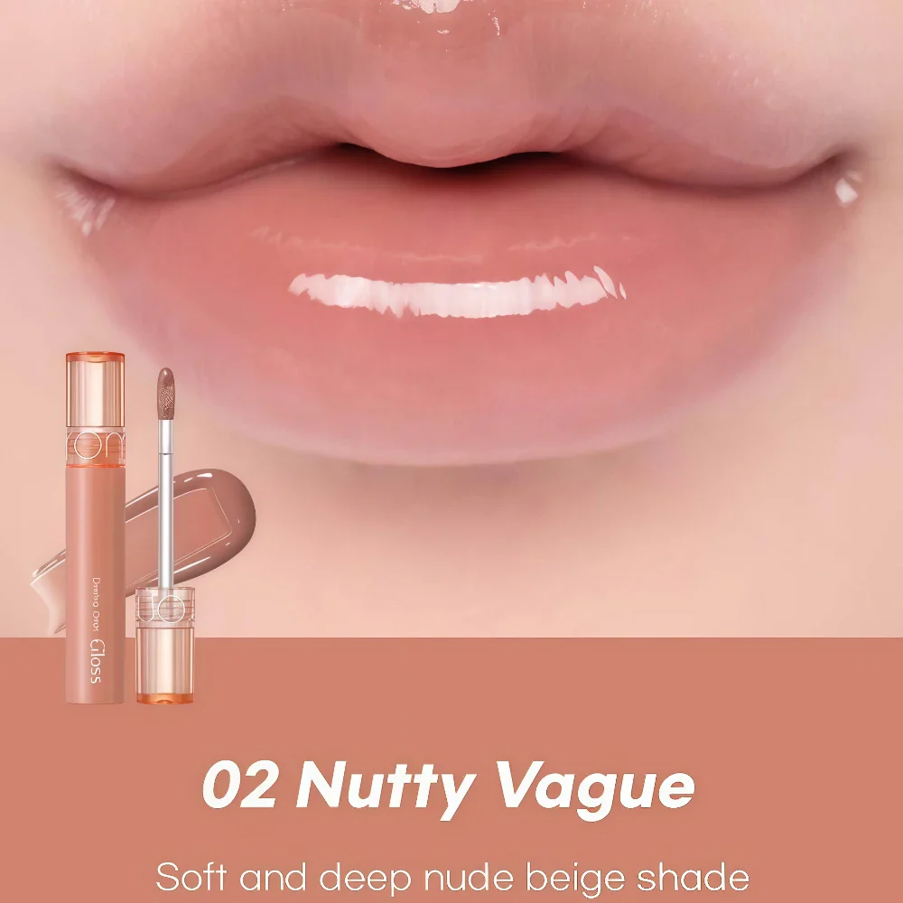 ROMAND Glasting Color Gloss 02 Nutty Vague