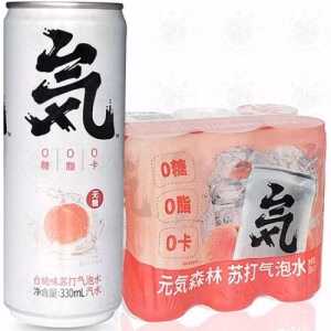 GENKI FOREST Soda Drink Peach 330ml * 6p